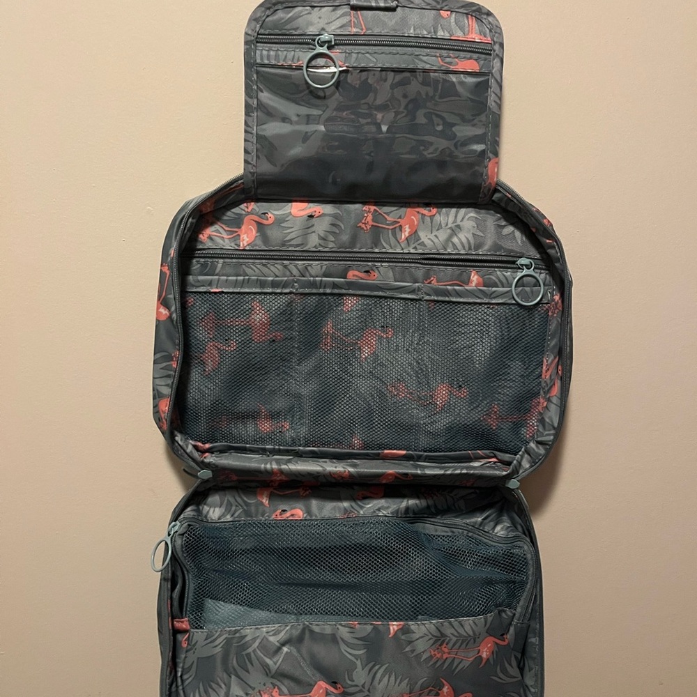 Flamingo Print Travel Bag